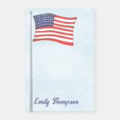 Post-it® Drapeau américain rouge blanc et bleu personnalisé (Devant)