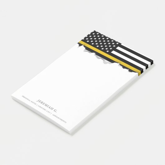 Post-it® Drapeau américain style Dispatcher Gold Line (Incliné)