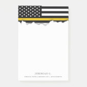 Post-it® Drapeau américain style Dispatcher Gold Line (Devant)