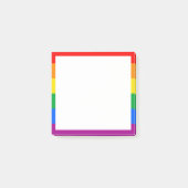 Post-it® Drapeau arc-en-ciel de la fierté LGBTQ+ (Devant)