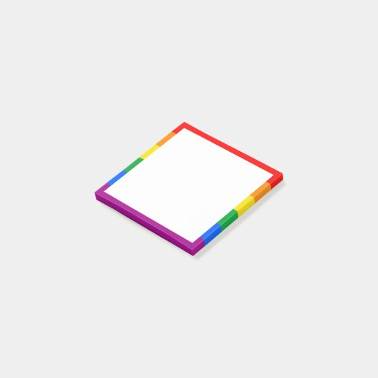 Post-it® Drapeau arc-en-ciel de la fierté LGBTQ+ (Incliné)