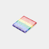 Post-it® drapeau arc-en-ciel LGBT fierté arc-en-ciel nom pe (Incliné)