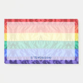 Post-it® drapeau arc-en-ciel nom personnalisé bandes arc-en (Devant)