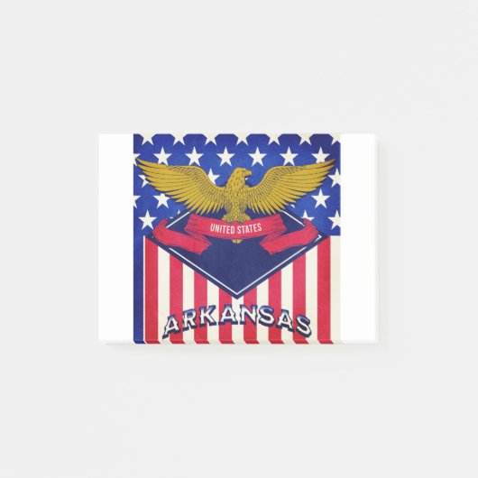 Post-it® Drapeau Arkansas USA (Devant)