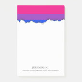 Post-it® Drapeau bisexuel de fierté (Devant)
