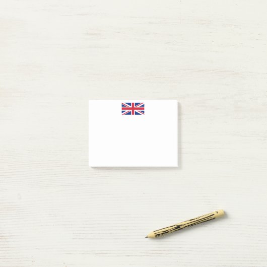 Post-it® Drapeau britannique BRITANNIQUE d'Union Jack (Sur un bureau)