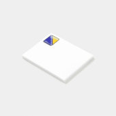 Post-it® Drapeau de Bosnie-Herzégovine (Incliné)