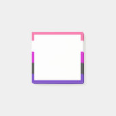 Post-it® Drapeau de fierté genderfluid (Devant)