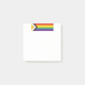 Post-it® Drapeau de fierté intersexe de SlipperyJoe's fond (Devant)