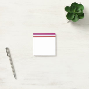 Post-it® Drapeau de fierté lesbienne de SlipperyJoe féminin