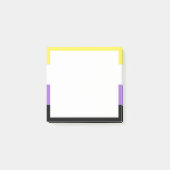 Post-it® Drapeau de fierté non binaire (Devant)