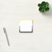 Post-it® Drapeau de fierté non binaire (Bureau)