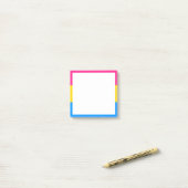 Post-it® Drapeau de fierté pansexuelle (Sur un bureau)