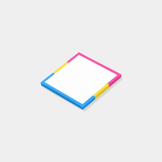 Post-it® Drapeau de fierté pansexuelle (Incliné)