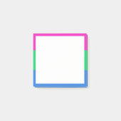 Post-it® Drapeau de fierté polysexuelle (Devant)