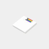 Post-it® Drapeau de fierté Progress Pride de SlipperyJoe si (Incliné)