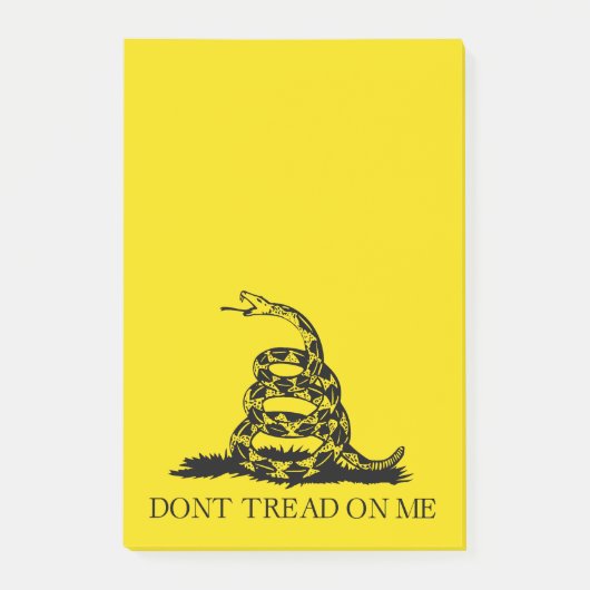 Post-it® Drapeau de Gadsden à serpent à sonnette : Lutte, R (Devant)