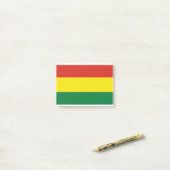 Post-it® Drapeau de la Bolivie (Sur un bureau)