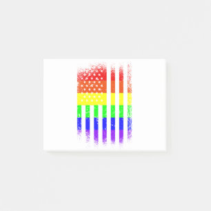 Post-it® drapeau de la fierté américaine arc-en-ciel
