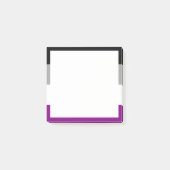 Post-it® Drapeau de la fierté asexuelle (Devant)