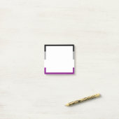 Post-it® Drapeau de la fierté asexuelle (Sur un bureau)
