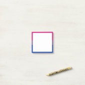 Post-it® Drapeau de la fierté bisexuelle (Sur un bureau)