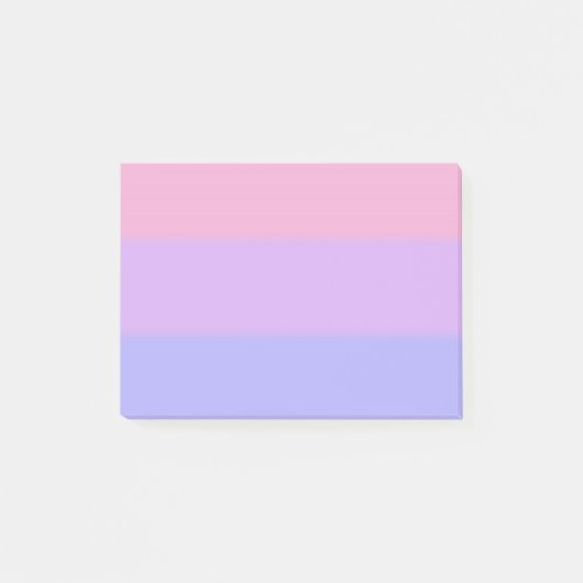 Post-it® Drapeau de la fierté bisexuelle tombée (Devant)