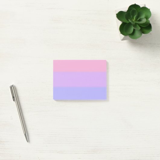 Post-it® Drapeau de la fierté bisexuelle tombée (Bureau)