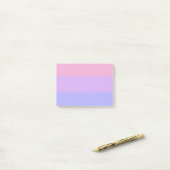 Post-it® Drapeau de la fierté bisexuelle tombée (Sur un bureau)