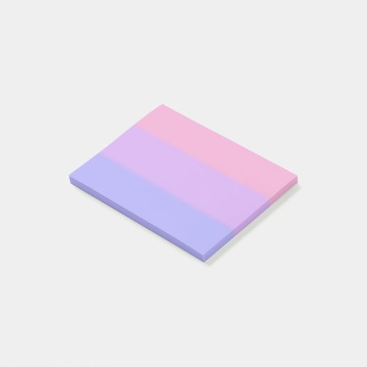 Post-it® Drapeau de la fierté bisexuelle tombée (Incliné)