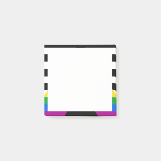 Post-it® Drapeau de la fierté de progrès allié (Devant)