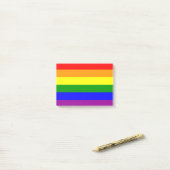Post-it® Drapeau de la fierté gay (Sur un bureau)
