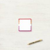 Post-it® Drapeau de la fierté lesbienne (Sur un bureau)
