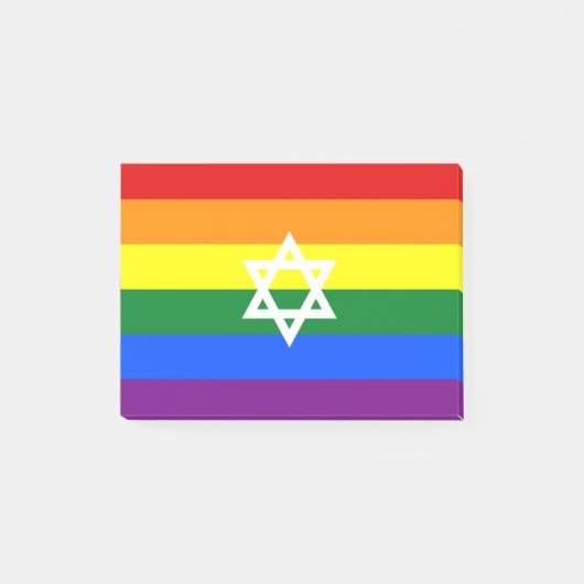 Post-it® Drapeau de la Gay Jewish Pride (Devant)