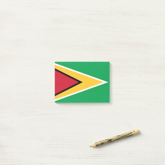 Post-it® Drapeau de la Guyane (Sur un bureau)