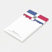 Post-it® Drapeau de la République dominicaine (Incliné)