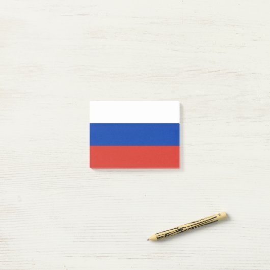 Post-it® Drapeau de la Russie (Sur un bureau)
