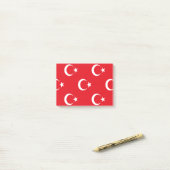 Post-it® Drapeau de la Turquie (Sur un bureau)