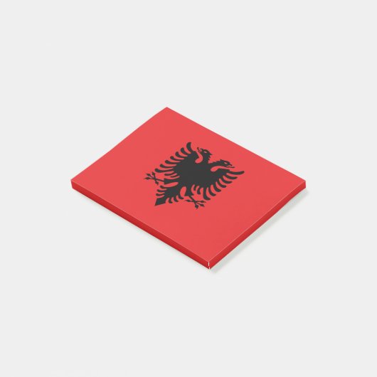 Post-it® Drapeau de l'Albanie (Incliné)