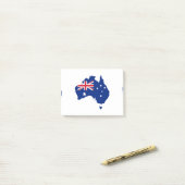 Post-it® drapeau de l'Australie (Sur un bureau)