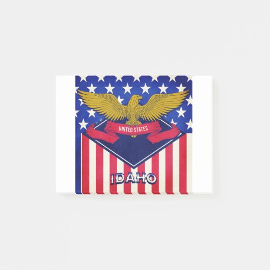 Post-it® Drapeau de l'Idaho USA (Devant)