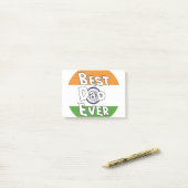 Post-it® Drapeau de l'Inde du meilleur papa (Sur un bureau)