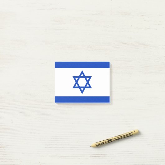 Post-it® Drapeau de l'Israël (Sur un bureau)
