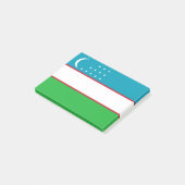 Post-it® Drapeau de l'Ouzbékistan (Incliné)