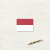 Post-it® Drapeau de Monaco (Sur un bureau)