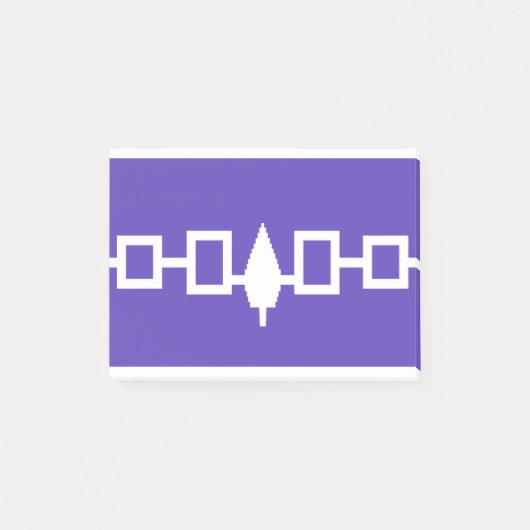 Post-it® Drapeau de Natif américain Iroquois (Devant)