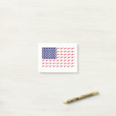 Post-it® Drapeau de révolution américain—Armes à feu (Sur un bureau)