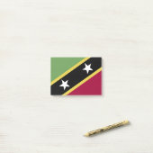 Post-it® Drapeau de Saint-Kitts-et-Nevis (Sur un bureau)