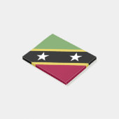 Post-it® Drapeau de Saint-Kitts-et-Nevis (Incliné)