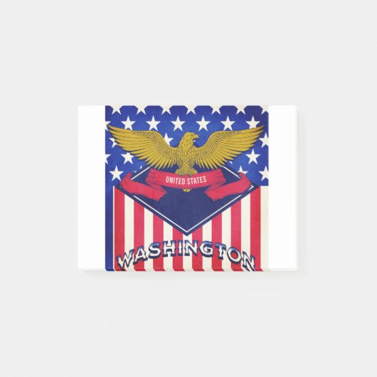 Post-it® Drapeau de Washington États-Unis (Devant)